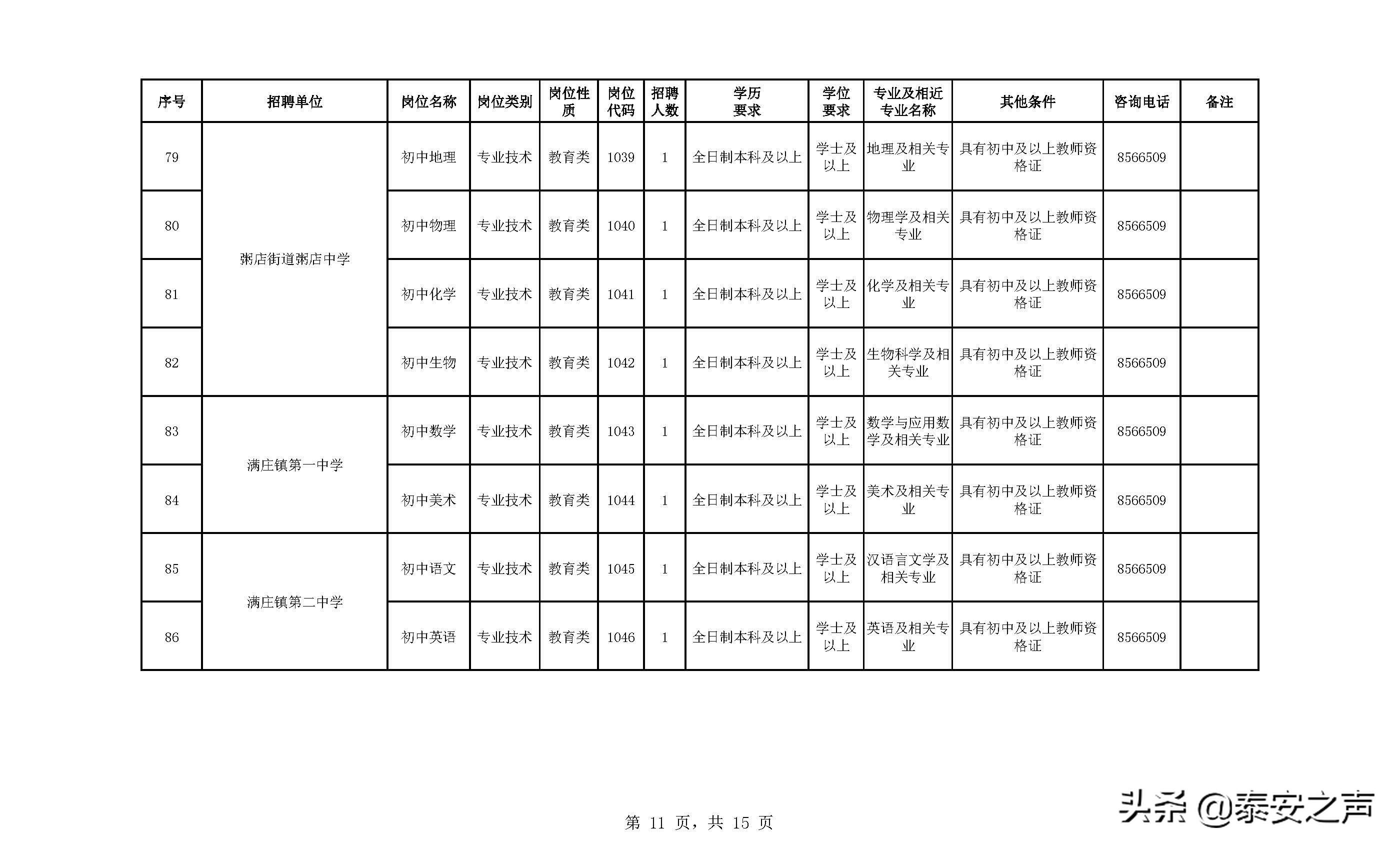 岱岳区文化广电体育和旅游局最新招聘信息