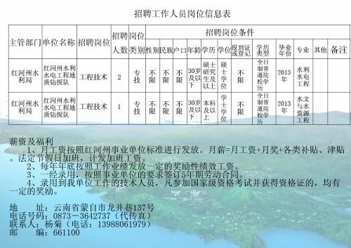 大港区水利局最新招聘启事