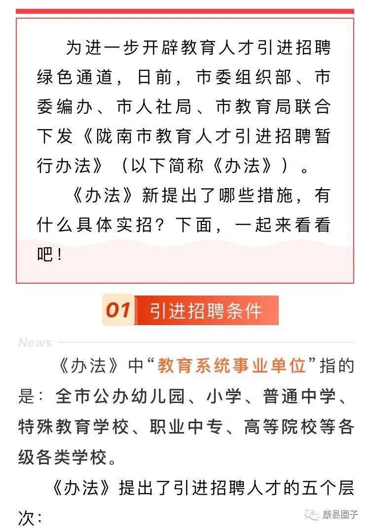 陇南市最新招聘信息汇总