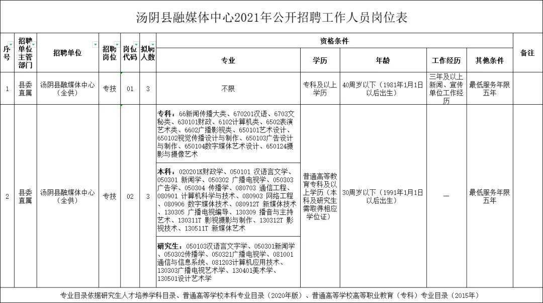 汤阴县数据和政务服务局招聘公告详解