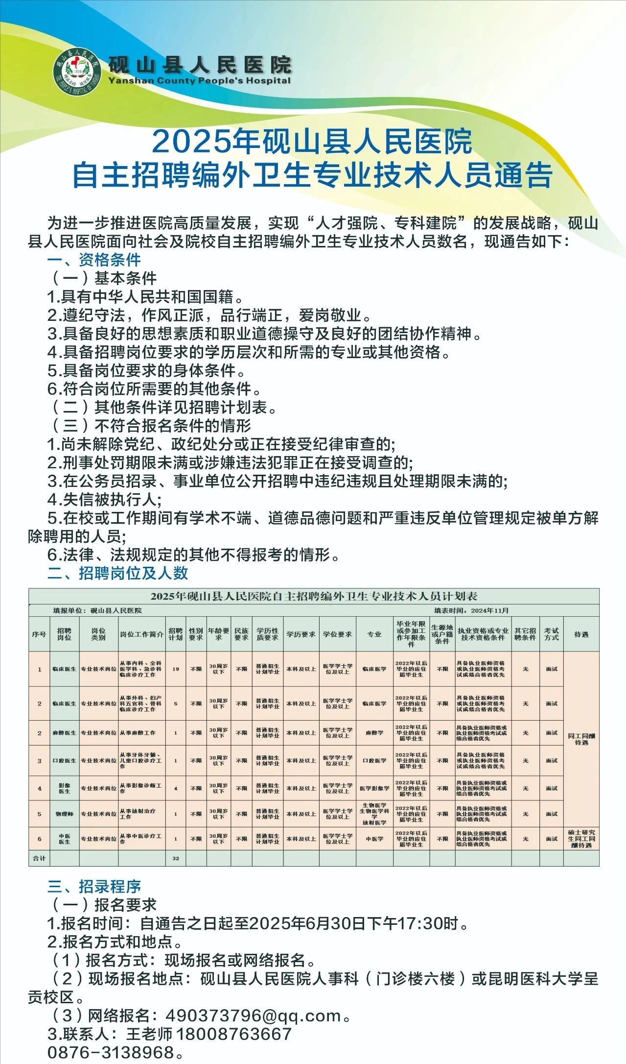 确山县卫生健康局最新招聘公告概览